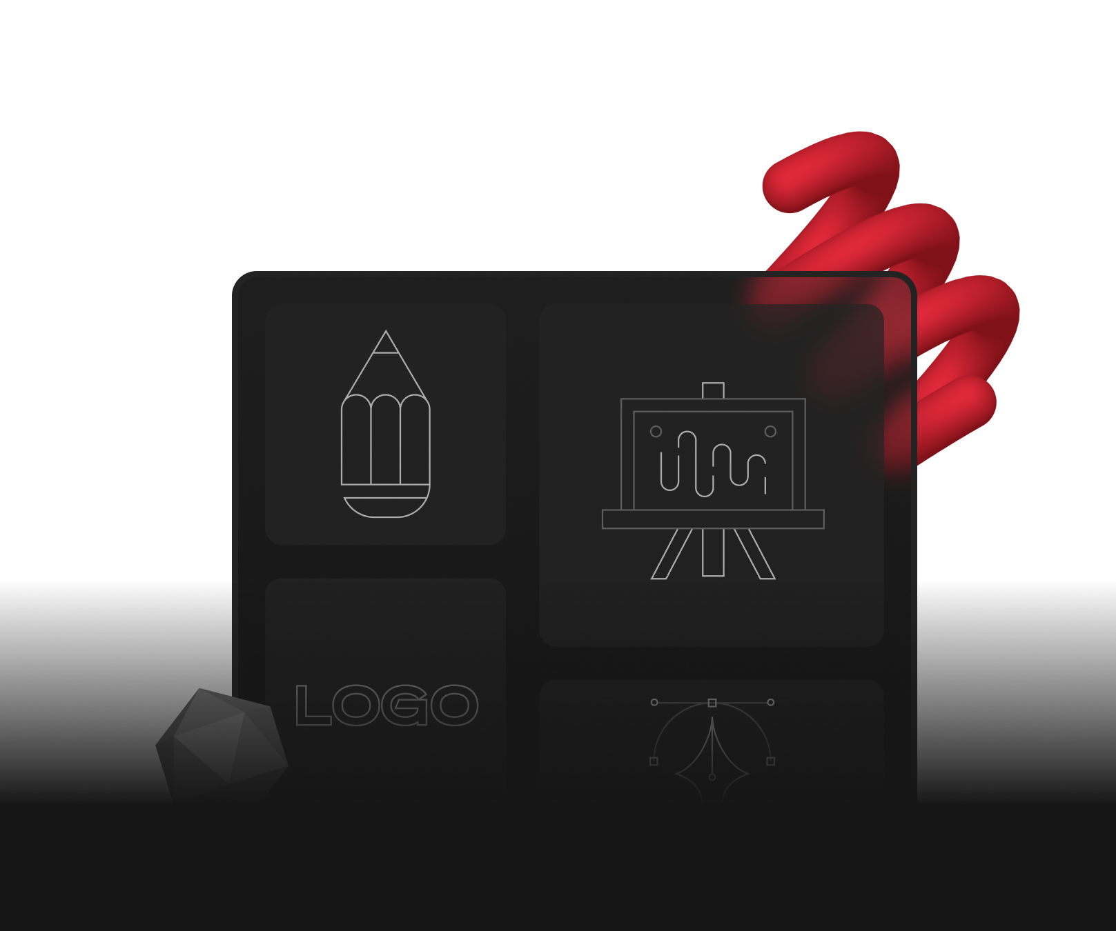 vector brand identity card